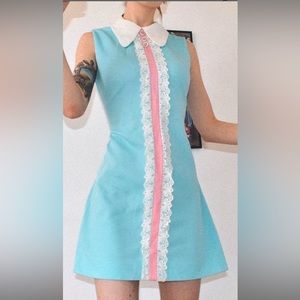 60s Mod Babydoll Dress